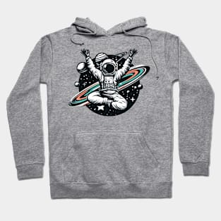 Yoga astronaut space Hoodie